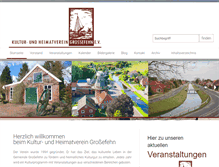 Tablet Screenshot of kulturverein-grossefehn.de